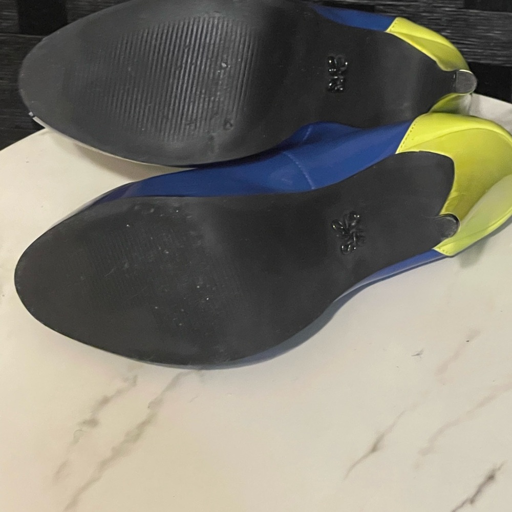 Simply Vera Vera Wang High Platform 5" High Heels Blue/Green Women's- Size 6M - Picture 12 of 13